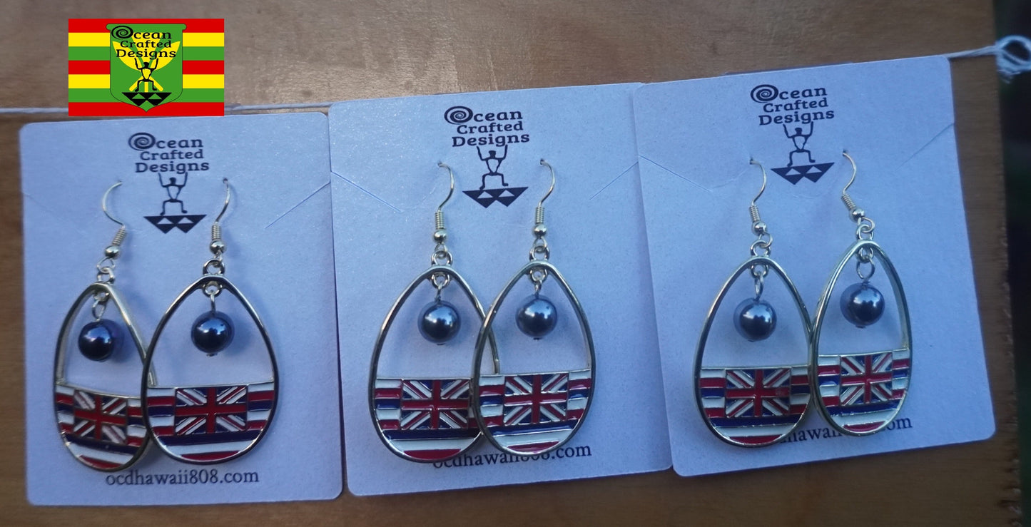 OCD Hawaii "Hawaiian Flag" Earrings
