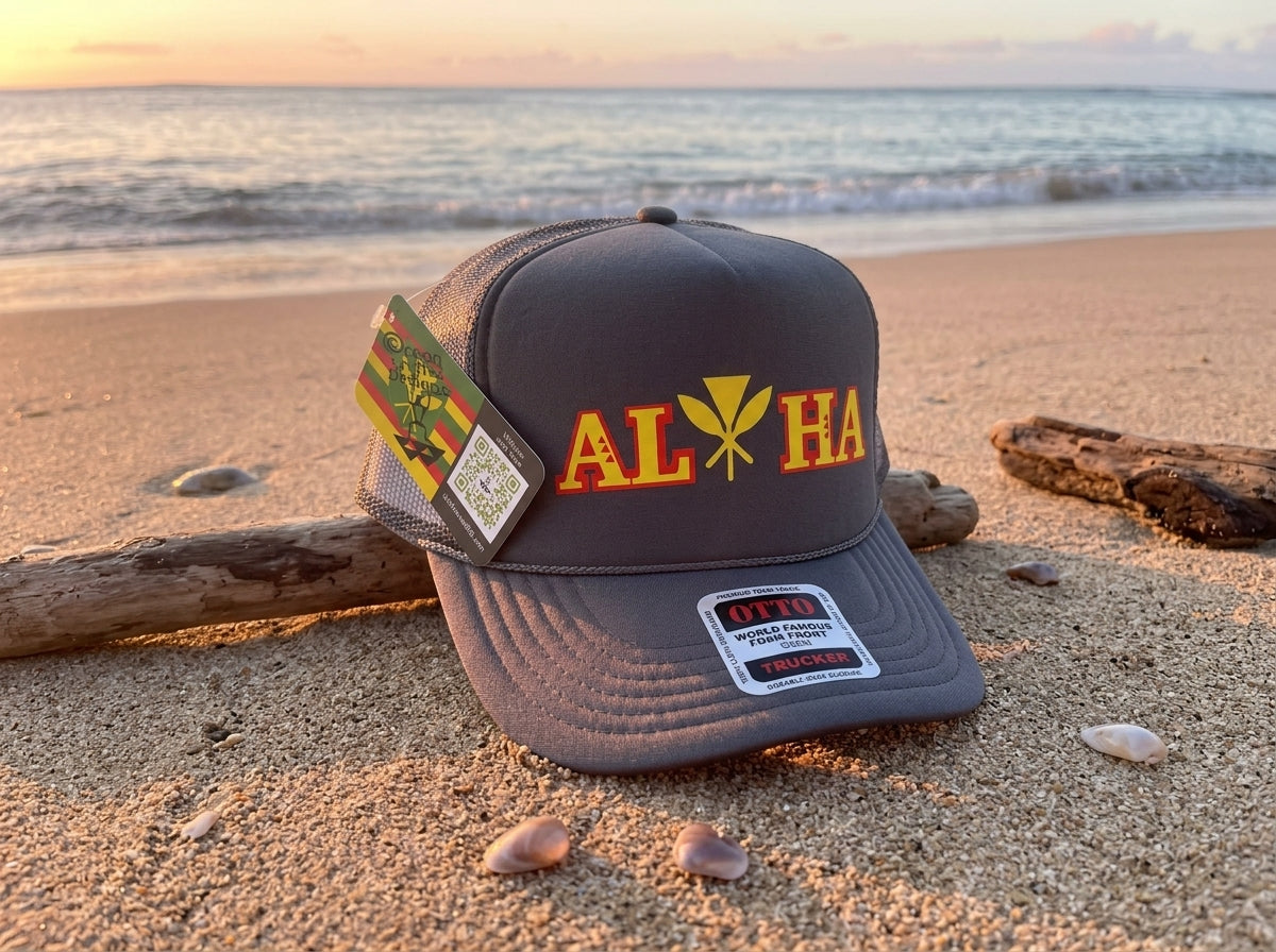 OCD Hawaii   "ALOHA ALI'I "  Trucker Hats