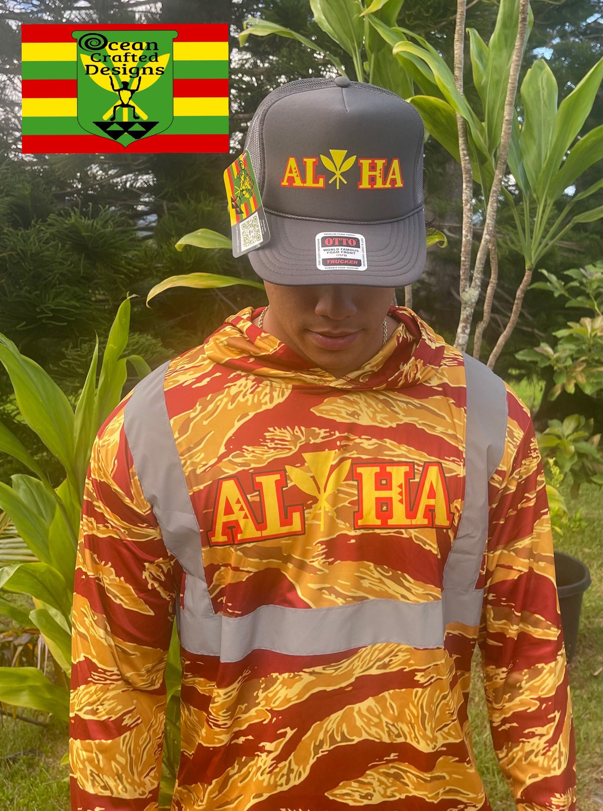 OCD Hawaii's Long Sleeve HI Viz Hoodies